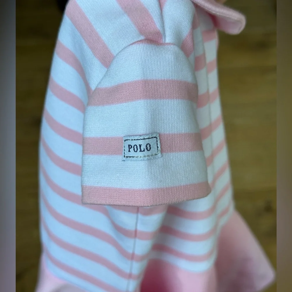 Ralph Lauren Pink Stripe Ponte Dress size 6 Months